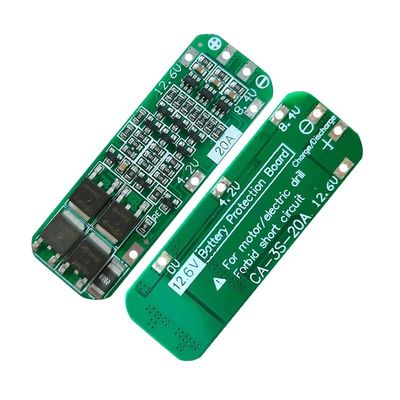 CA-3S-20A-E 11.1V 12V 12.6V BMS Πίνακας προστασίας μπαταρίας Λιθίου 3s Μονάδα BMS
