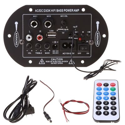 Πλακέτα οικιακού ενισχυτή D3OK HIFI Bass Power με 2 κανάλια Bluetooth 4.2 και 12V 24V 220V Πλακέτα ενισχυτή ήχου