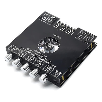ZK-AS21 2.1 Channel Digital Power Amplifier Board Module 220W*2+350W Υψηλός χαμηλός τόνος Subwoofer TPA3255 BT Home Audio AS21