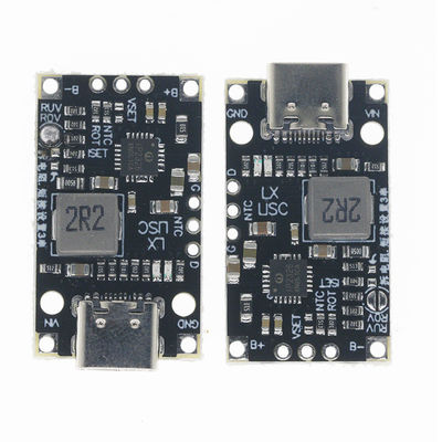 Τύπος-C USB 2/3S BMS 15W 8.4V 12.6V 1.5A Λιθιογενής μπαταρία φόρτισης ενότητα Boost με ισορροπημένη υποστήριξη γρήγορη φόρτιση με δείκτη