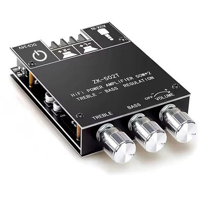TPA3116D2 Subwoofer Audio Amplifier Module ZK-502T 2-Channel Audio Stereo Board με 2*50W Bass AMP και επικοινωνία AUX