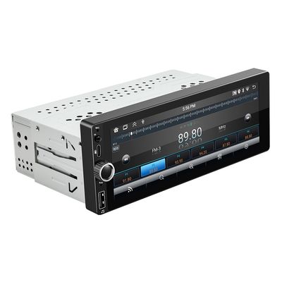 Ενιαίο Din 6,86 ιντσών CarPlay / Android Auto Car Radio με οθόνη αφής LCD USB Connection Τοποθέτηση πίνακα ελέγχου