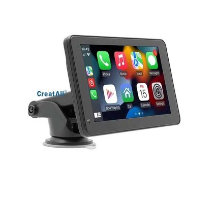 Creatall 7 ιντσών φορητό MP5 player για αυτοκίνητο για Bluetooth hands-free με σύρμα / ασύρματο CarPlay & Android Auto Stereo Audio WAV MP3