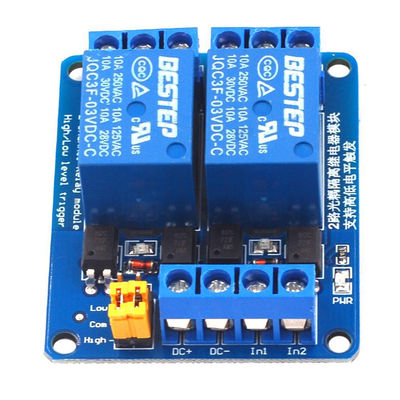 ενότητα 2 ηλεκτρονόμων ελέγχου 3.3V 5V 12V 24V διπλό Optocoupler καναλιών