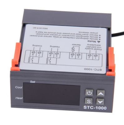 STC-1000 AC 110V-220V Ψηφιακός ελεγκτής θερμοκρασίας υγρασίας Σύστημα παρακολούθησης θερμοστάτη