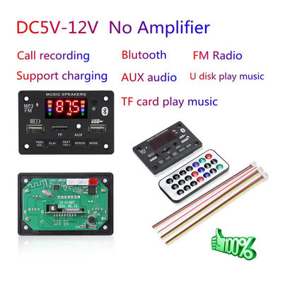 6V 12V Bluetooth 5,0 ασύρματο αυτοκίνητο USB ενότητας πινάκων Mp3 αποκωδικοποιώντας