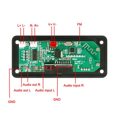 ακουστικός φορέας ενότητας MP3 2*25W 50W Bluetooth με τον τηλεχειρισμό
