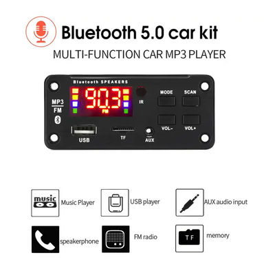 ακουστικός φορέας ενότητας MP3 2*25W 50W Bluetooth με τον τηλεχειρισμό