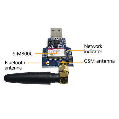 Ασύρματη Wifi ενότητα Usb SIM800 SIM800C στο GSM GPRS ζωνών τετραγώνων ενότητας GSM