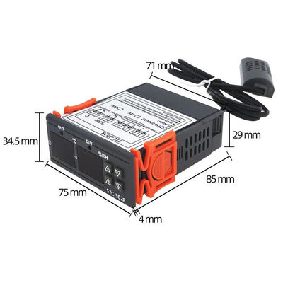 STC-3028 συνεχές ρεύμα 12V 24V εναλλασσόμενου ρεύματος 220V ελεγκτών υγρασίας και θερμοκρασίας