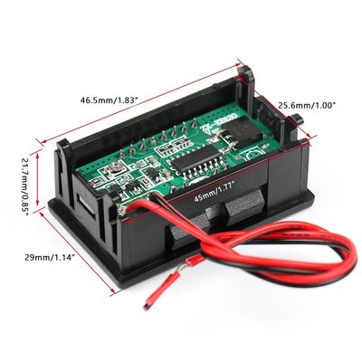 μετρητής 12V 24V 36V 48V 60V 72V ικανότητας μπαταριών λίθιου 0,56» οδηγήσεων