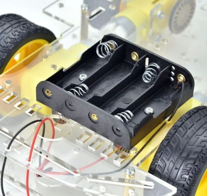 Μεγαλύτερη έκδοση 4WD Smart Robot Car Chassis Kit 4 τροχών Διπλό στρώμα