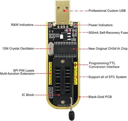 CH341 Μονάδα CH341 24 25 σειράς EEPROM Flash BIOS Μονάδα προγραμματιστή USB 93CXX/25CXX /24CXX