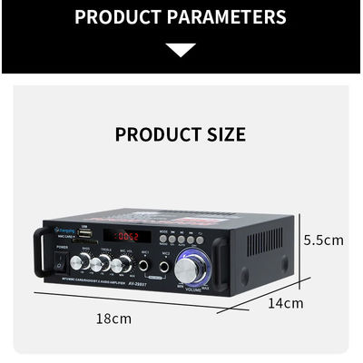 Στερεοφωνικός ενισχυτής ήχου 120W LDZS AV-298BT με ασύρματο BT 2.0 και ποιότητα ήχου HIFI