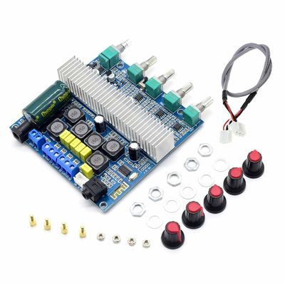 2.1 Ενισχυτής HiFi Bluetooth 5.0 Ακουστική πλακέτα με έξοδο 2*50W+100W και τροφοδοσία DC12~24V
