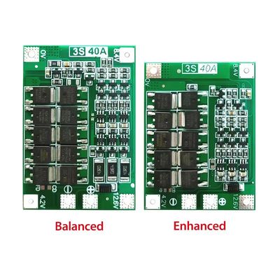 CA-3S-40A Φορτιστή μπαταρίας λιθίου ιόντων Lipo Cell Module PCB BMS Προστατευτική επιφάνεια για κινητήρα γεώτρησης 12.6V με ισορροπία