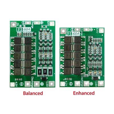 CA-3S-60A Φορτιστή μπαταρίας λιθίου ιόντων Lipo Cell Module PCB BMS Προστατευτική επιφάνεια για κινητήρα γεώτρησης 12.6V με ισορροπία