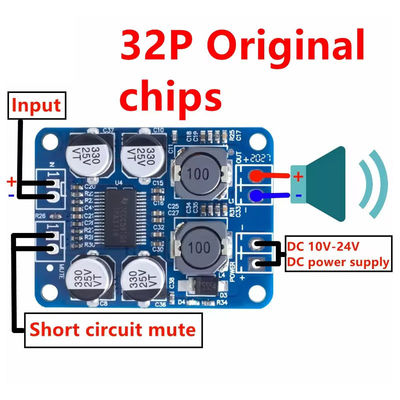 CA-3118 DC12-24V ενισχυτής ήχου TPA3118 1*60W AMP