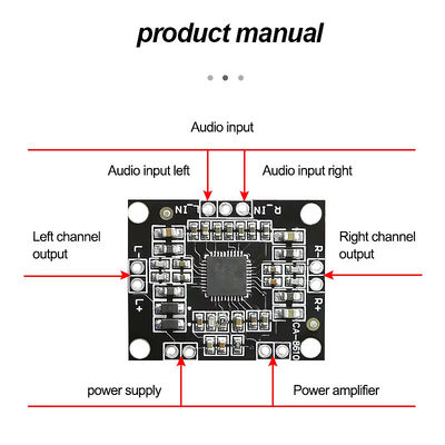 CA-8610 Πίνακας ψηφιακού ενισχυτή ισχύος 2*15w Διπλό κανάλι στερεοφωνικό Mini Class D PAM8610