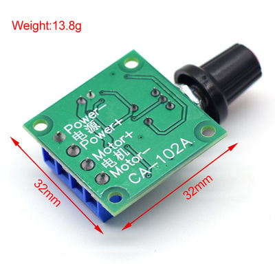 CA-102A Ρυθμιστής ταχύτητας κινητήρα PWM 2A 30W 1.8V 3V 5V 6V 12V DC Motor Governor Ρυθμιστής ταχύτητας