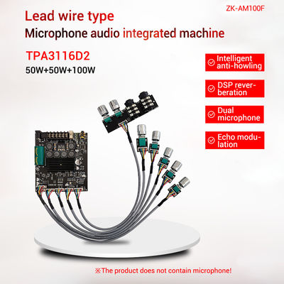 2.0 Κανάλια ZK-AM100F BT Συμβατό ψηφιακό ήχο HiFi στερεοφωνικό διπλή τάξη D 50Wx2