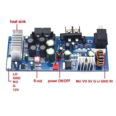 TPA3116 Ψηφιακή πλακέτα ενισχυτή υπογούφερ 2*50W 8-24V Επαγγελματική ενίσχυση διπλού καναλιού