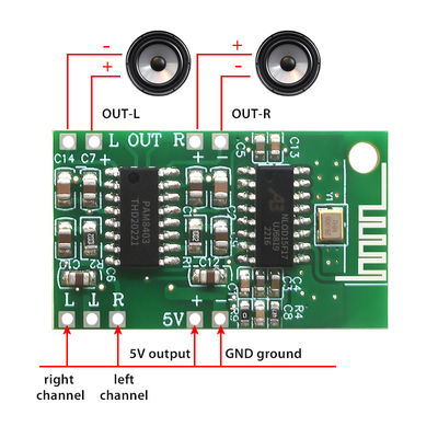 Σύνθετο 35mmx20mm 5V Bluetooth 5.0 PAM8403 ψηφιακό πίνακα ενισχυτή ισχύος ήχου
