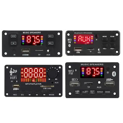 MP3 Player USB Module BT 5.0 MP3 Decoder Board FM AUX Ραδιοφωνική εγγραφή Ενίσχυση ισχύος