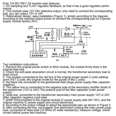 CA901 LCD LED TV Switching Inverter Converter Board με SSH7N90 μονάδα τροφοδοσίας