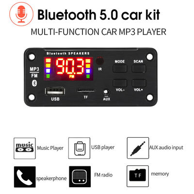 Μονάδα ενισχυτή ήχου αυτοκινήτου Bluetooth 5.0 50W με USB TF FM Radio και κανάλια 5.0