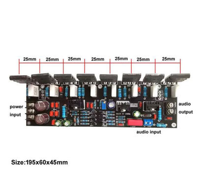 Δελτίο ενισχυτή ισχύος 400W 2.0 καναλιών με τρανζίστορ Toshiba για βελτίωση ήχου