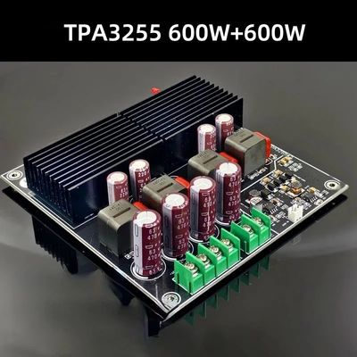 SAMP-200 HIFI διπλού πυρήνα TPA3255 600W ψηφιακός ενισχυτής ισχύος κατηγορίας D για επαγγελματικό ήχο