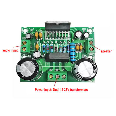 100W Mono Amplifier Board TDA7293 Διπλή τροφοδοσία ηλεκτρικής ενέργειας AC12-32V για 2 κανάλια 2.0