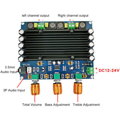 2 κανάλια Επαγγελματικός ενισχυτής 150W TPA3116D2 Ψηφιακή ηχητική πλακέτα για συστήματα υψηλής ισχύος
