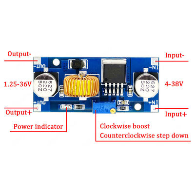 5A DC Boost Converter Module 4-38V Ρυθμίσιμο Step Down Power Supply 96% Απόδοση Μονούλη Buck