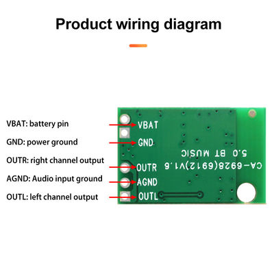 12V DC Power Amplifier Module Board 23*15MM Ιδιωτικό καλούπι ΧΩΡΟ Bluetooth 5.1 Ηχείο