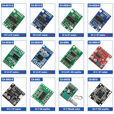 CA-6928 Blueteeth Audio Module με διπλό ψηφιακό ενισχυτή ήχου και τροφοδοσία ηλεκτρικής ενέργειας LED