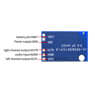 Ψηφιακή ισχύς Bluetooth 5.1 Ακουστική μονάδα Πίνακας ενισχυτή ηχεία CA-6912 12VDC σειρά