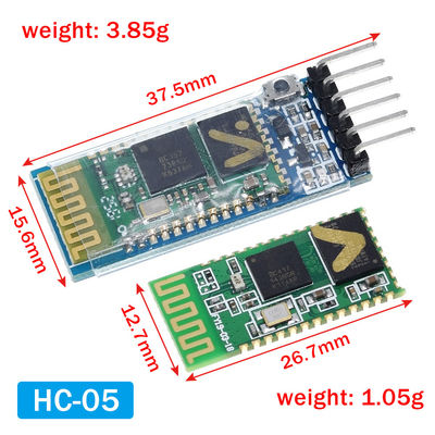 Ασύρματη μονάδα Bluetooth HC-05 HC-06 RF δέκτη με 2.4G συχνότητα 3.3V TTL επίπεδο και 10 μέτρα εύρος μετατροπέα UART