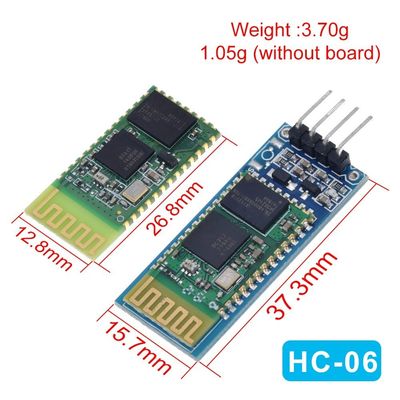 Ασύρματη μονάδα Bluetooth HC-05 HC-06 RF δέκτη με 2.4G συχνότητα 3.3V TTL επίπεδο και 10 μέτρα εύρος μετατροπέα UART