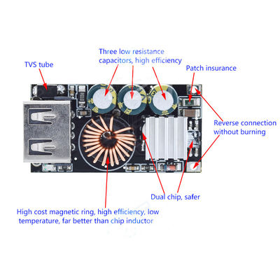 Επείγουσα φόρτιση κινητού τηλεφώνου με QC3.0 DIY Fast Charger Board και 24W τροφοδοσία