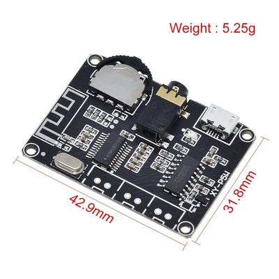 PAM8406 BT 5.0 DIY Kit Γραμμικό πίνακα ενισχυτή ισχύος ήχου DC 3.7-5V Πίνακα ενισχυτή στερεοφώνου