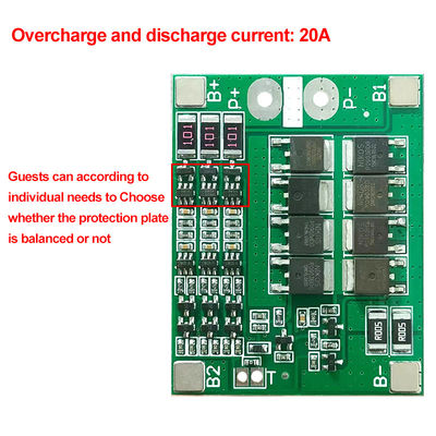 CA-3S-25A-B-T Λιθιοειδές 18650 BMS PCM Πίνακα προστασίας μπαταρίας BMS PCM με ισορροπία για Λιθιοειδές Lipo μπαταρία Μοντέλο κυψελών DIY