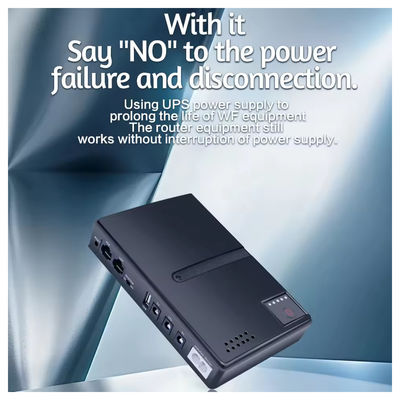 Μίνι 10400mAh 36W αδιάλειπτη παροχή ρεύματος (UPS) για router modem κάμερα ασφαλείας CCTV AC DC ρυθμιζόμενη πηγή ρεύματος