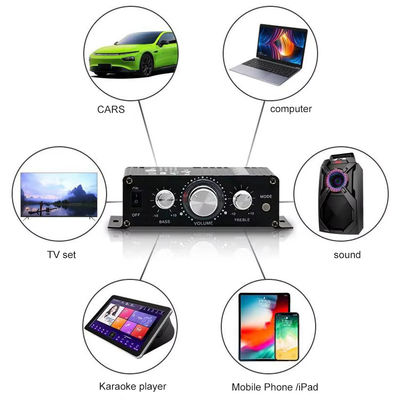 AK-270 12V μικρής ισχύος Bluetooth Ακουστικό ενισχυτή 2.0 κανάλια έξοδος HIFI Μίνι ενισχυτής ισχύος για το σύστημα ήχου οικιακού κινηματογράφου