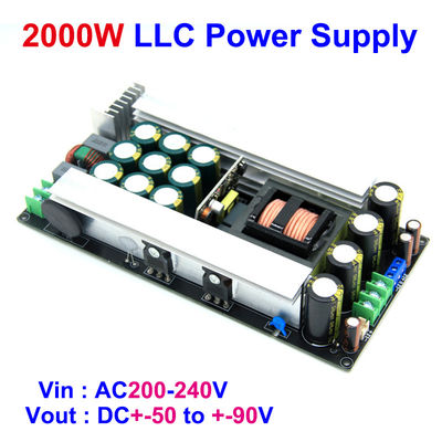 2000W LLC Διπλή DC 5-οδική τροφοδοσία Ηλεκτρονικός ενισχυτής ήχου Μονούλος AC DC Μετατροπείς για επιφάνεια 50/60/70/80/90V