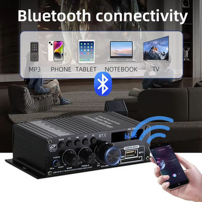 AK-380 2.0 Channel Bluetooth v5.0 Ακουστικός ενισχυτής με ισχύ εξόδου 100-300W για οικιακό θέατρο
