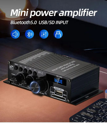 AK-380 2.0 Channel Bluetooth v5.0 Ακουστικός ενισχυτής με ισχύ εξόδου 100-300W για οικιακό θέατρο