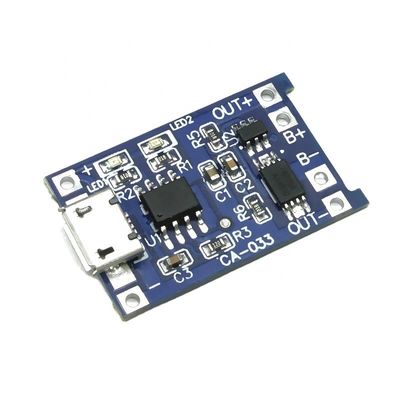 CA-033 Πίνακας φόρτισης micro-type-c USB 5V με διπλές λειτουργίες 1A Li-ion Lithium Battery Charger Module 18650 TP4056 Standard