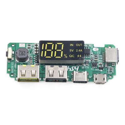 Δύο USB 5V 2.4A Micro/Type-C LED USB Mobile Power Bank 18650 Ενότητα φόρτισης